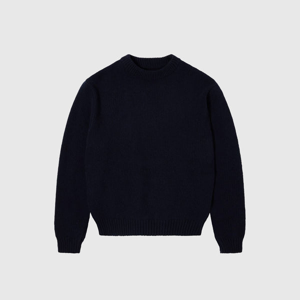 Edwin Ellis Sweater - Navy / Off White - Front