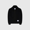 Edwin Gary Zipped Cardigan - Black - Front