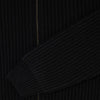 Edwin Gary Zipped Cardigan - Black - Front