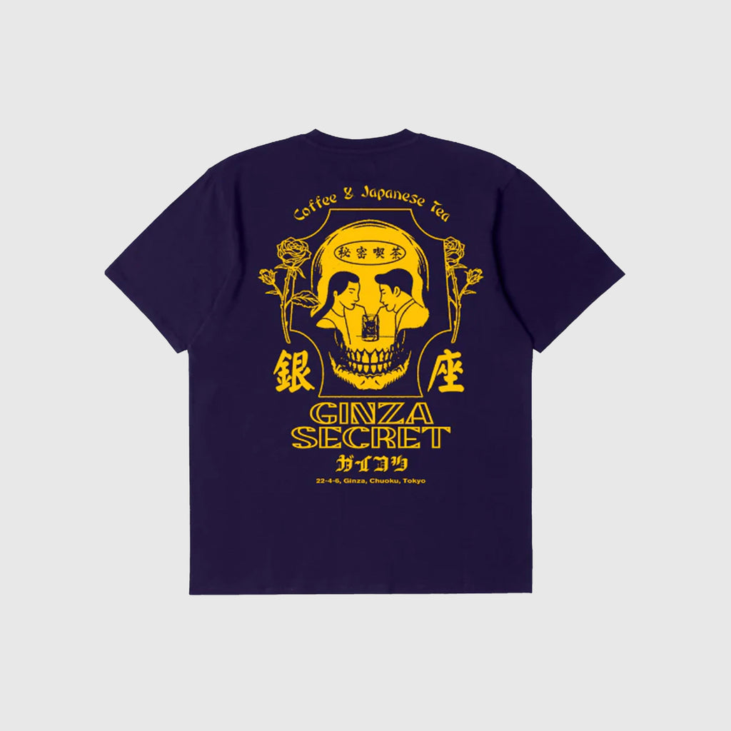 Edwin Ginza Secret Tee - Parachute Purple Garment Washed - Back