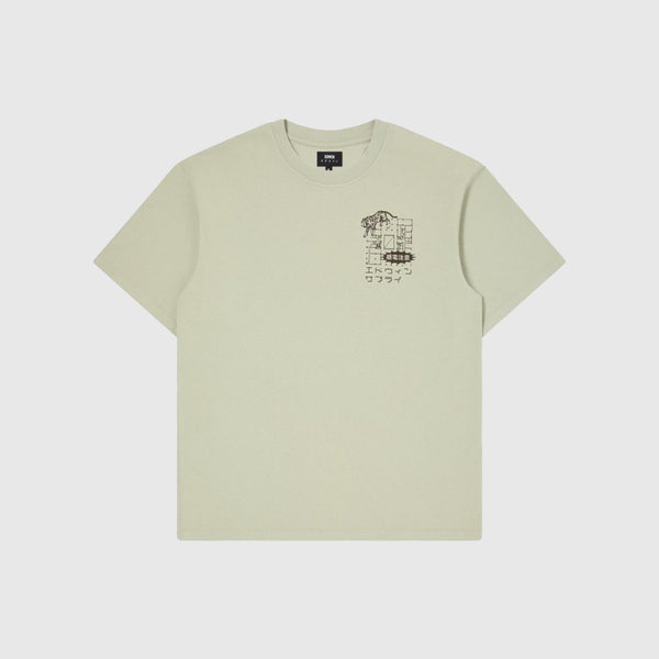Edwin Hazardous Voltage T Shirt - Desert Sage - Front