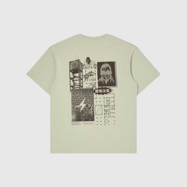Edwin Hazardous Voltage T Shirt - Desert Sage - Back