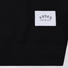 Edwin High Life Low Levels Sweat - Black Garment Washed - Front Close Up