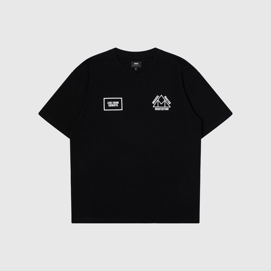 Edwin Jam T Shirt - Black - Front