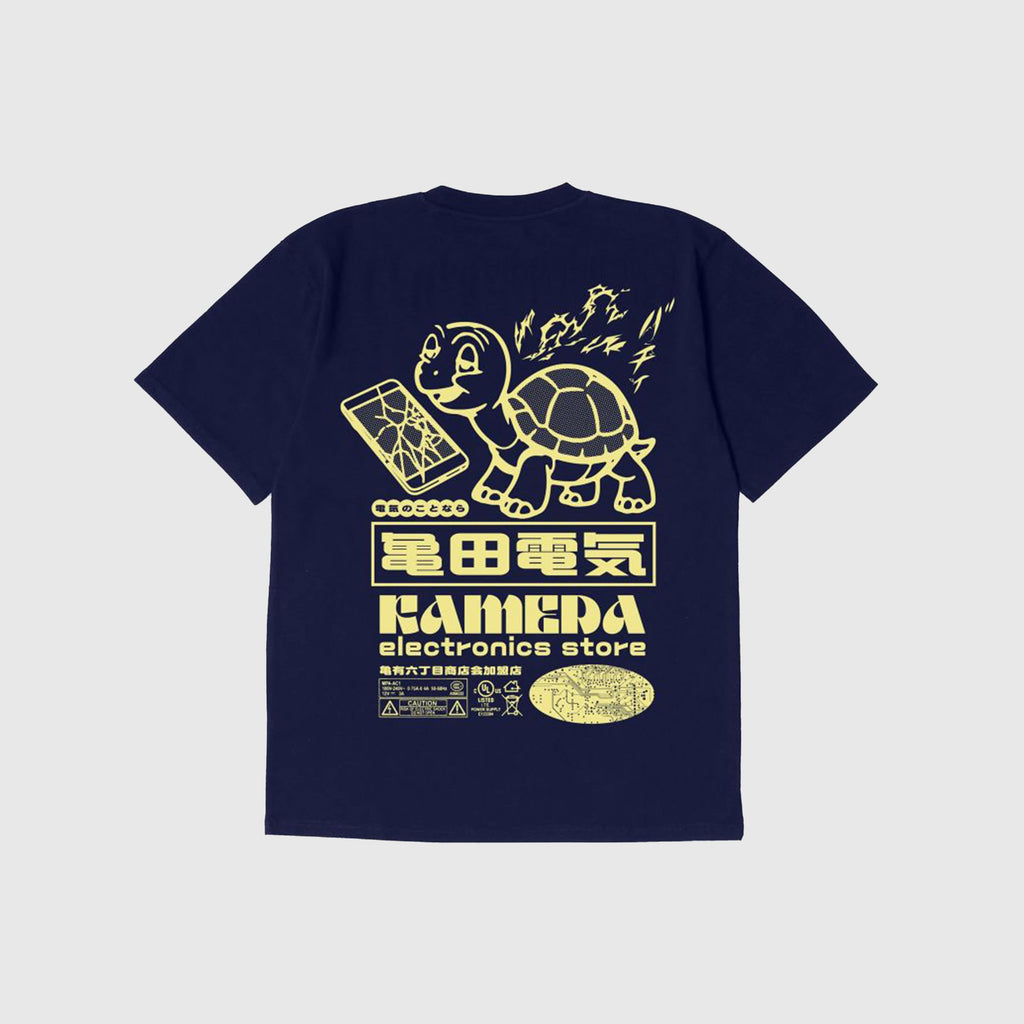 Edwin Kamera Tee - Maritime Blue Garment Washed - Back