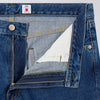 Edwin Loose Jeans - Blue Mid Used - Front Close Up