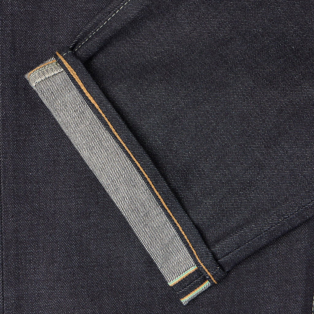 Edwin Loose Jeans Rainbow Selvage - Blue Unwashed - Front Close Up