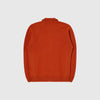 Edwin Mars Polo Cardigan - Orange Garment Washed - Back