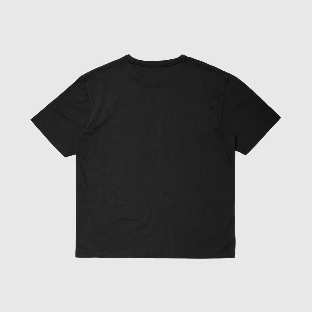 Edwin Regular Basic Tee - Black Garment Washed - Back