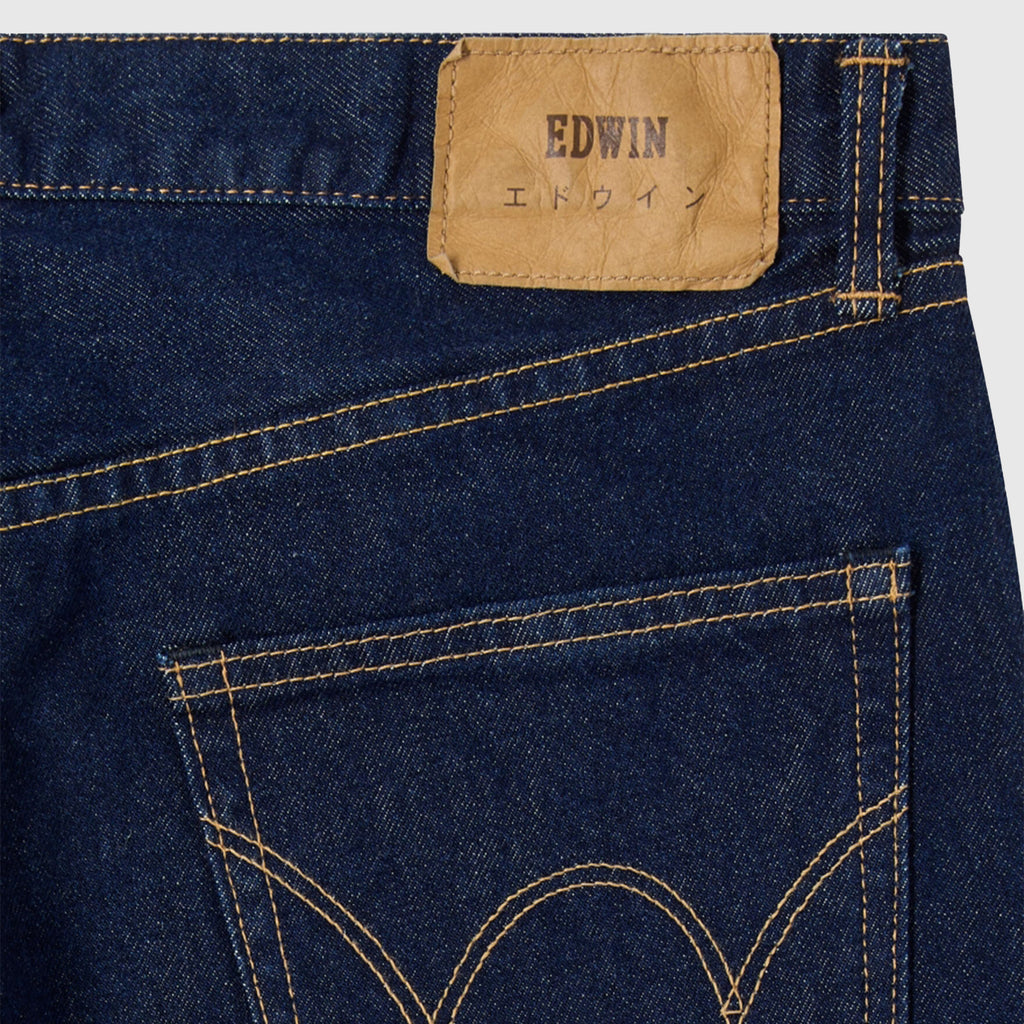 Edwin Regular Straight - Blue Rinsed - Back
