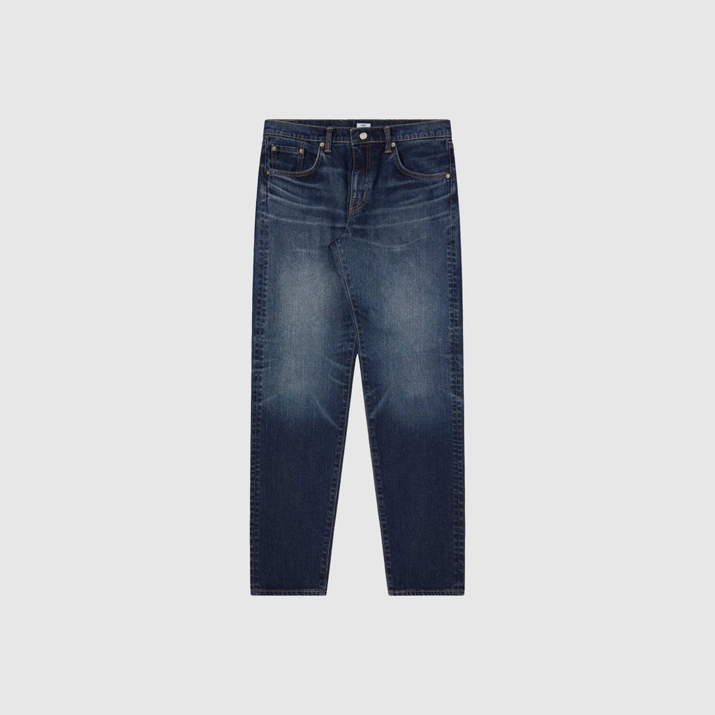 Edwin Regular Tapered Kaihara, Pure Indigo Stretch Denim - Blue Mid Dark Used - Front