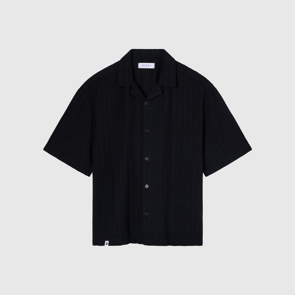 Edwin S/S Sega Shirt - Black Garment Washed - Front