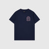 Edwin Sake And Roses Tee - Marmite Blue Garment Washed - Front
