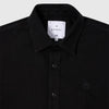 Edwin Sebastian Shirt - Black Garment Dyed - Front Close Up