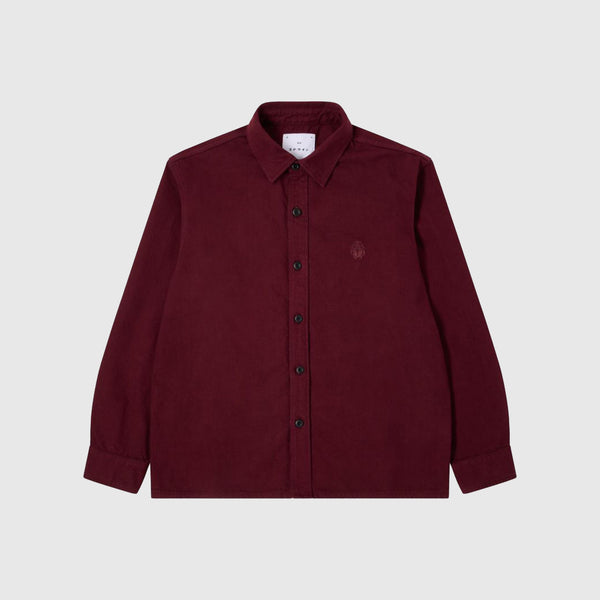 Edwin Sebastian Shirt - Windsor Wine Garment Dyed - Front