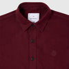 Edwin Sebastian Shirt - Windsor Wine Garment Dyed - Front Close Up