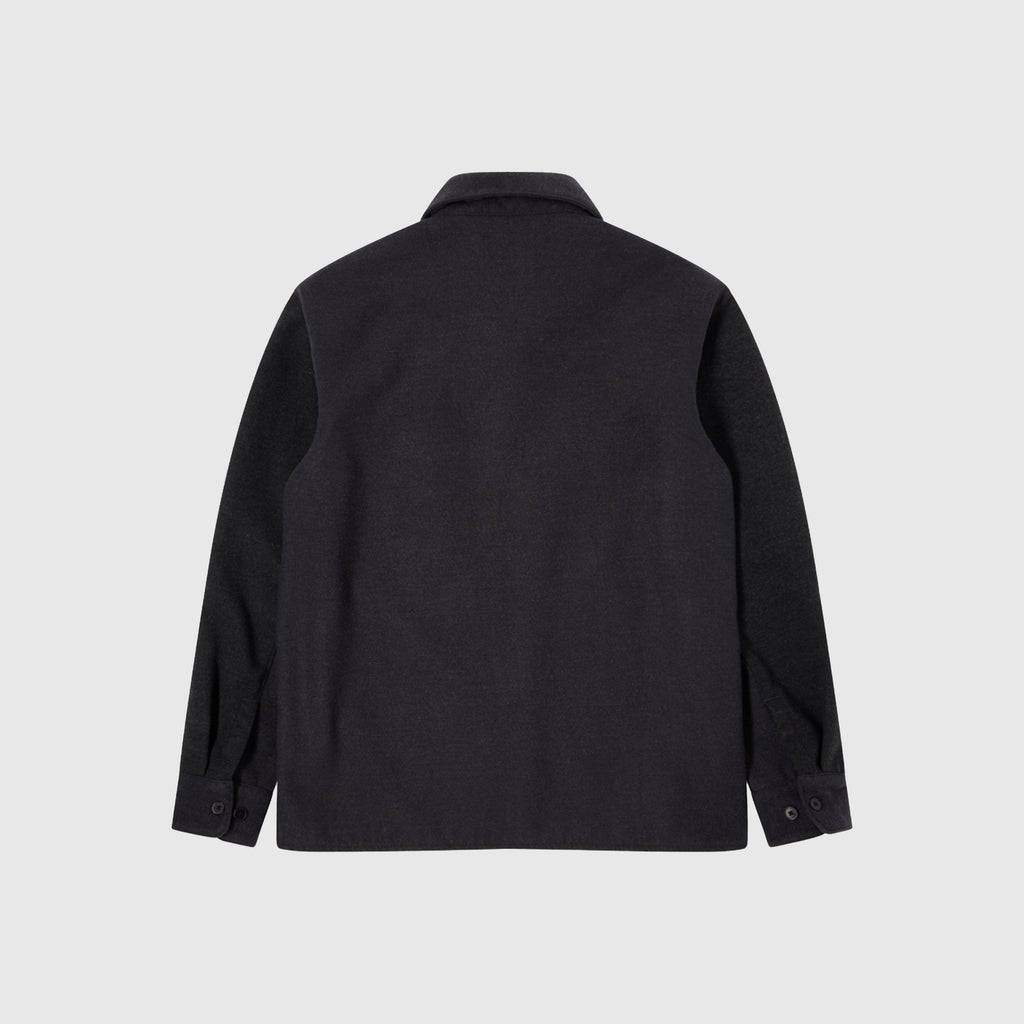 Edwin Snug Overshirt - Dark Grey / Garment Washed - Back