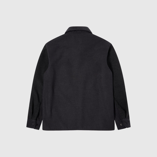 Edwin Snug Overshirt - Dark Grey / Garment Washed - Back