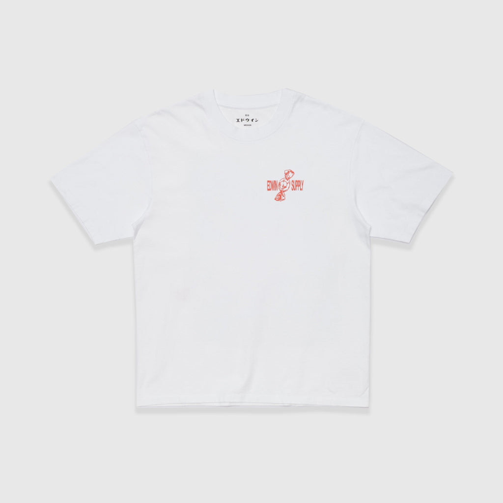Edwin Sorry Tokyo Tee - White - Front