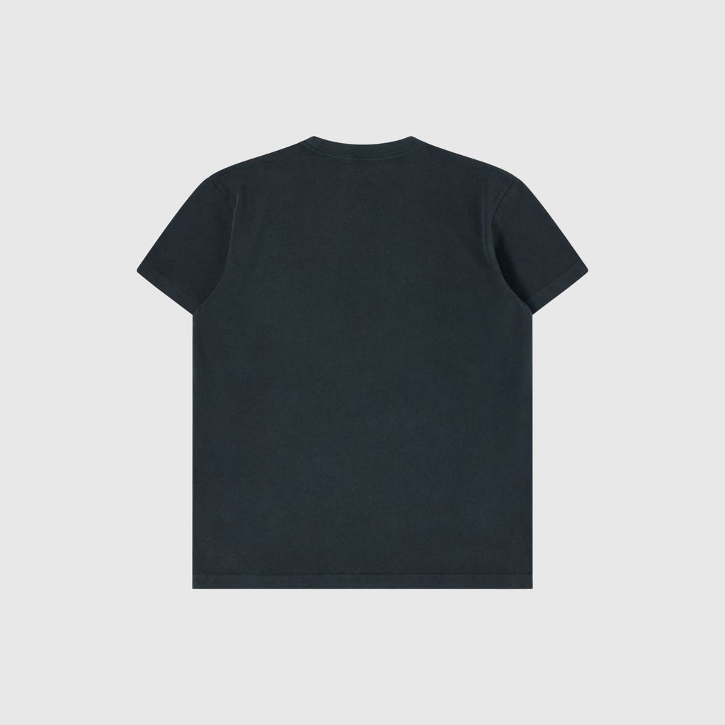 Edwin T Shirt - Black Garment Dyed Wash - Back