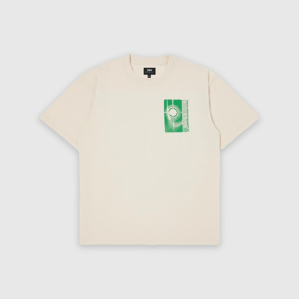 Edwin Tokyo Ninkyo Moment Tee - Whisper White Garment Washed - Front