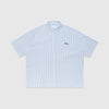 Edwin Toledo Shirt SS Stripes - White / Blue Garment Washed - Front