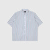 Edwin Toledo Shirt SS Stripes - White / Pink - Front