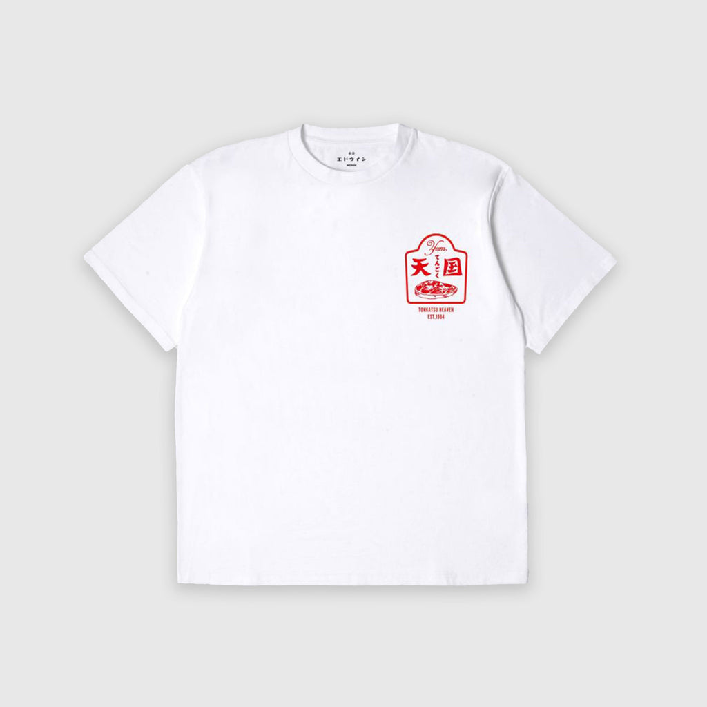Edwin Tonkatsu Tee - White - Front