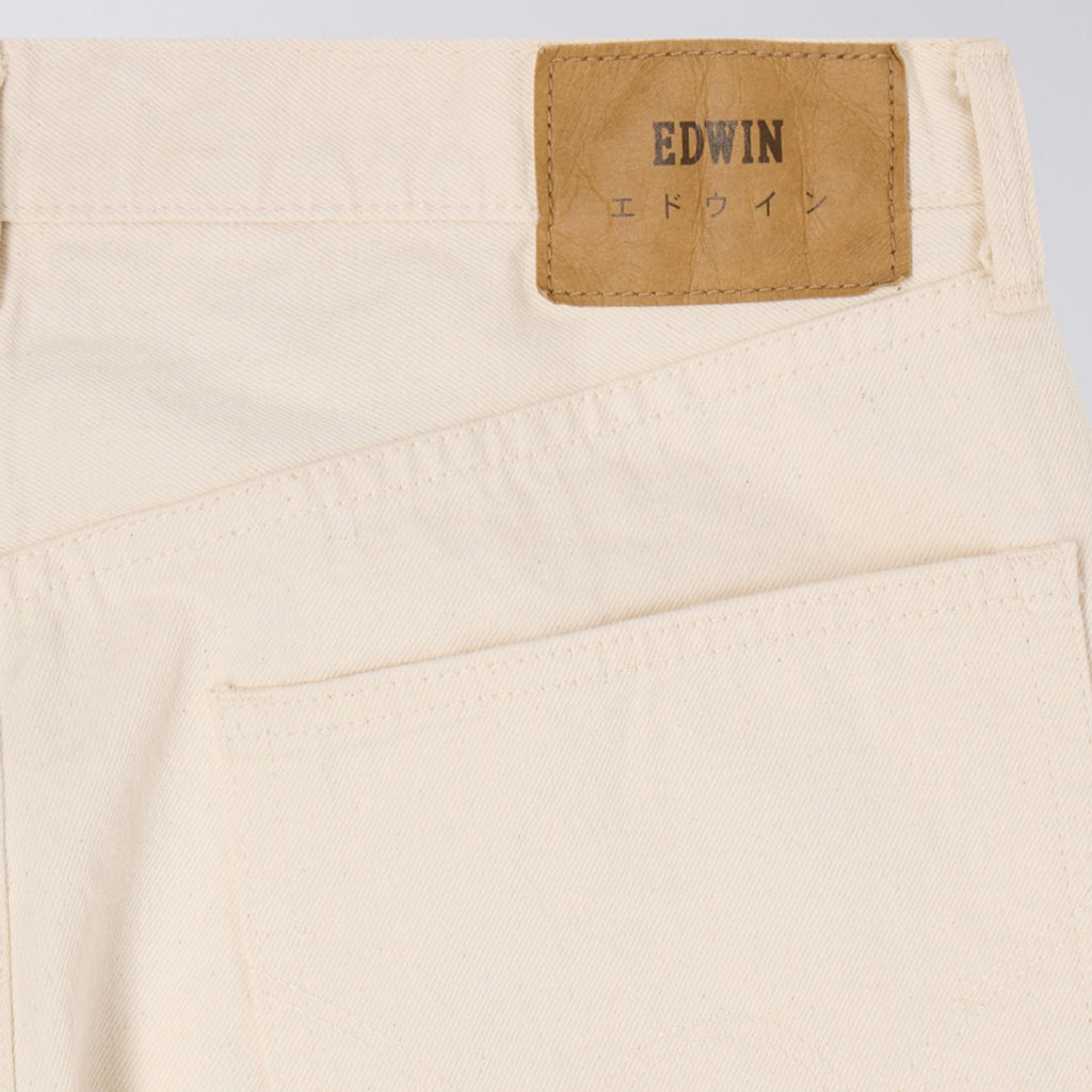 Edwin Wide Pant - Natural Rinsed - Back Close Up