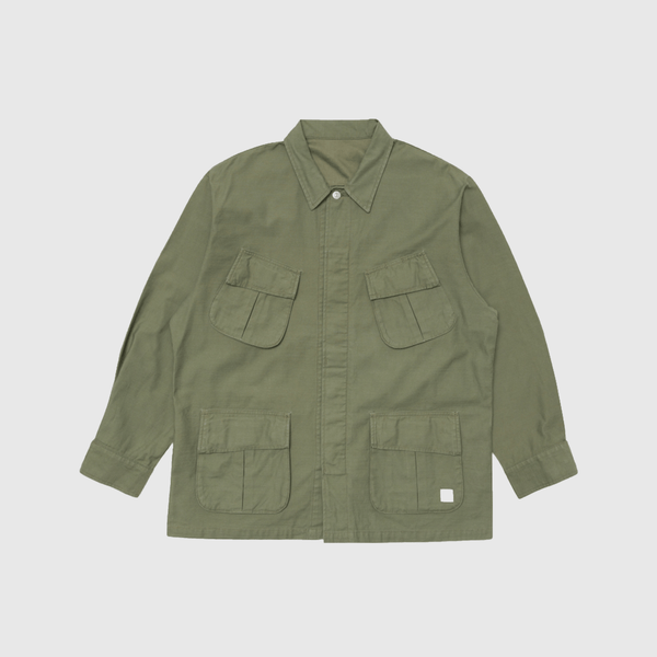 Edwin Jungle Shirt - Olive Garment Washed