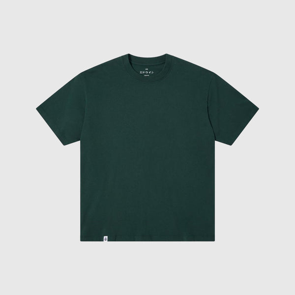Edwin Oversize Basic TS - Green Gables Garment Washed - Front