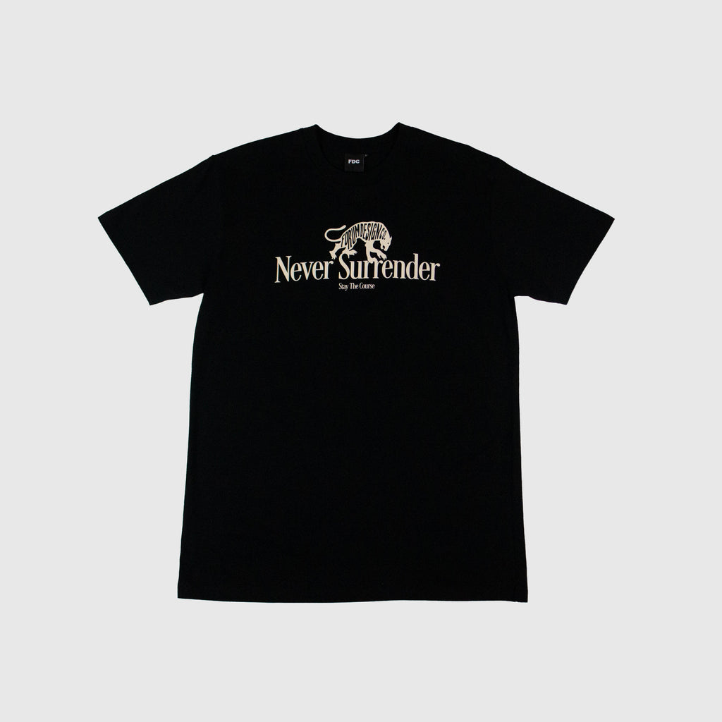 FDC Panther Tee - Black - Front