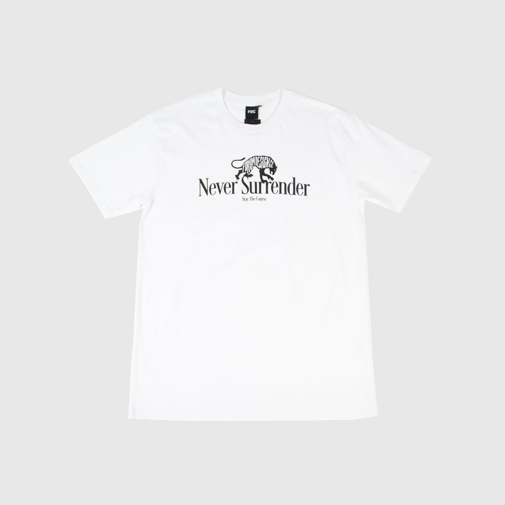 FDC Panther Tee - White - Front