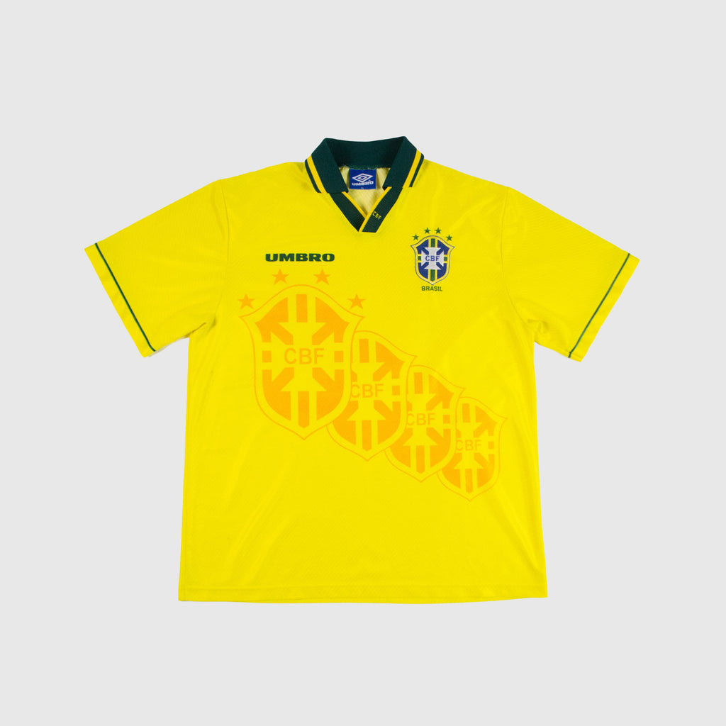Forum X Cult Kits Brazil 94 Home Shirt - Yellow - Front