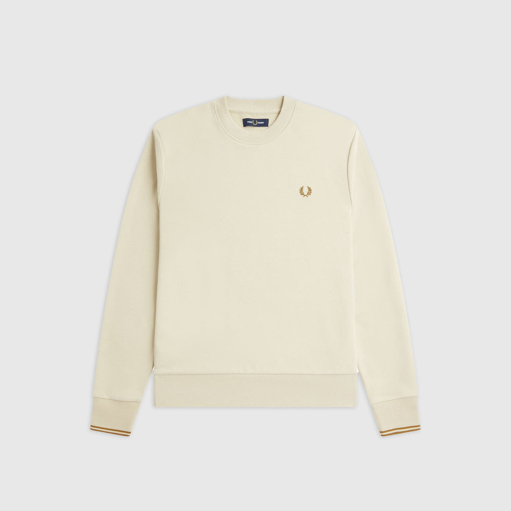 Fred Perry Crewneck Sweatshirt - Oatmeal - Front