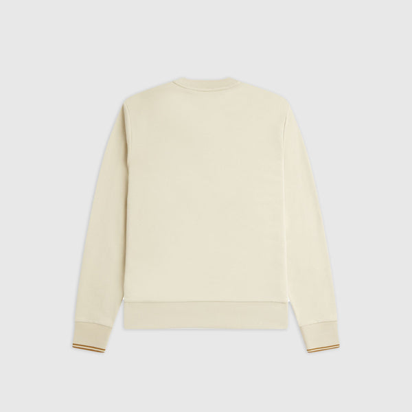 Fred Perry Crewneck Sweatshirt - Oatmeal - Back