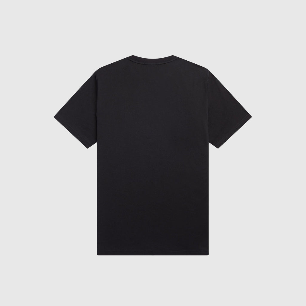 Fred Perry Embroidered T-Shirt - Black - Back