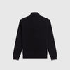 Fred Perry Half Zip Sweatshirt - Black / White - Back