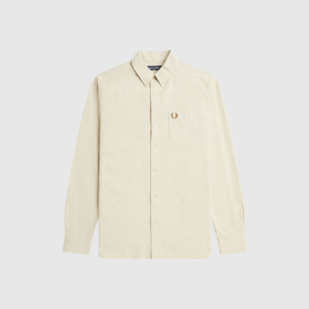 Fred Perry Oxford Shirt - Oatmeal - Front