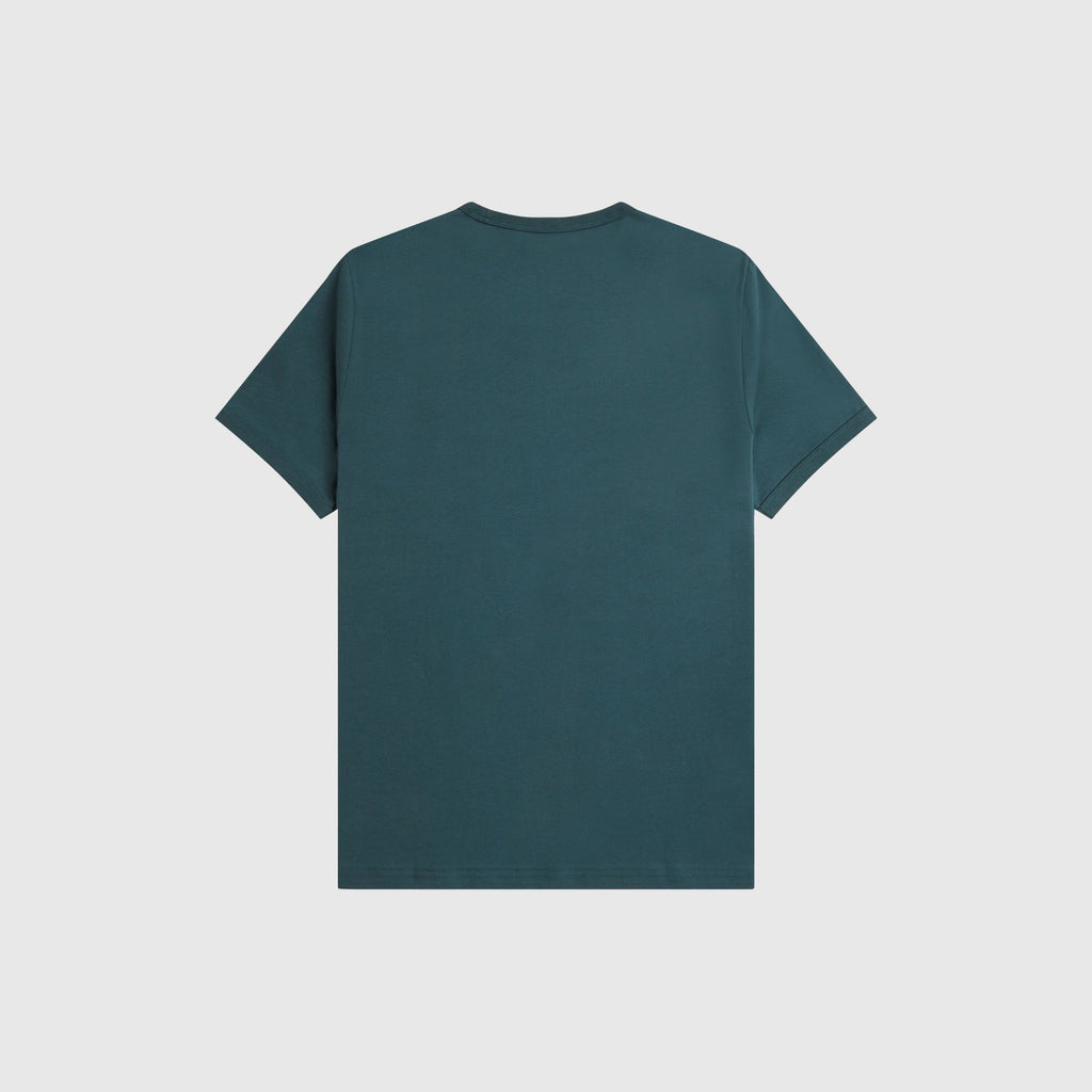 Fred Perry Ringer Tee - Petrol Blue - Back
