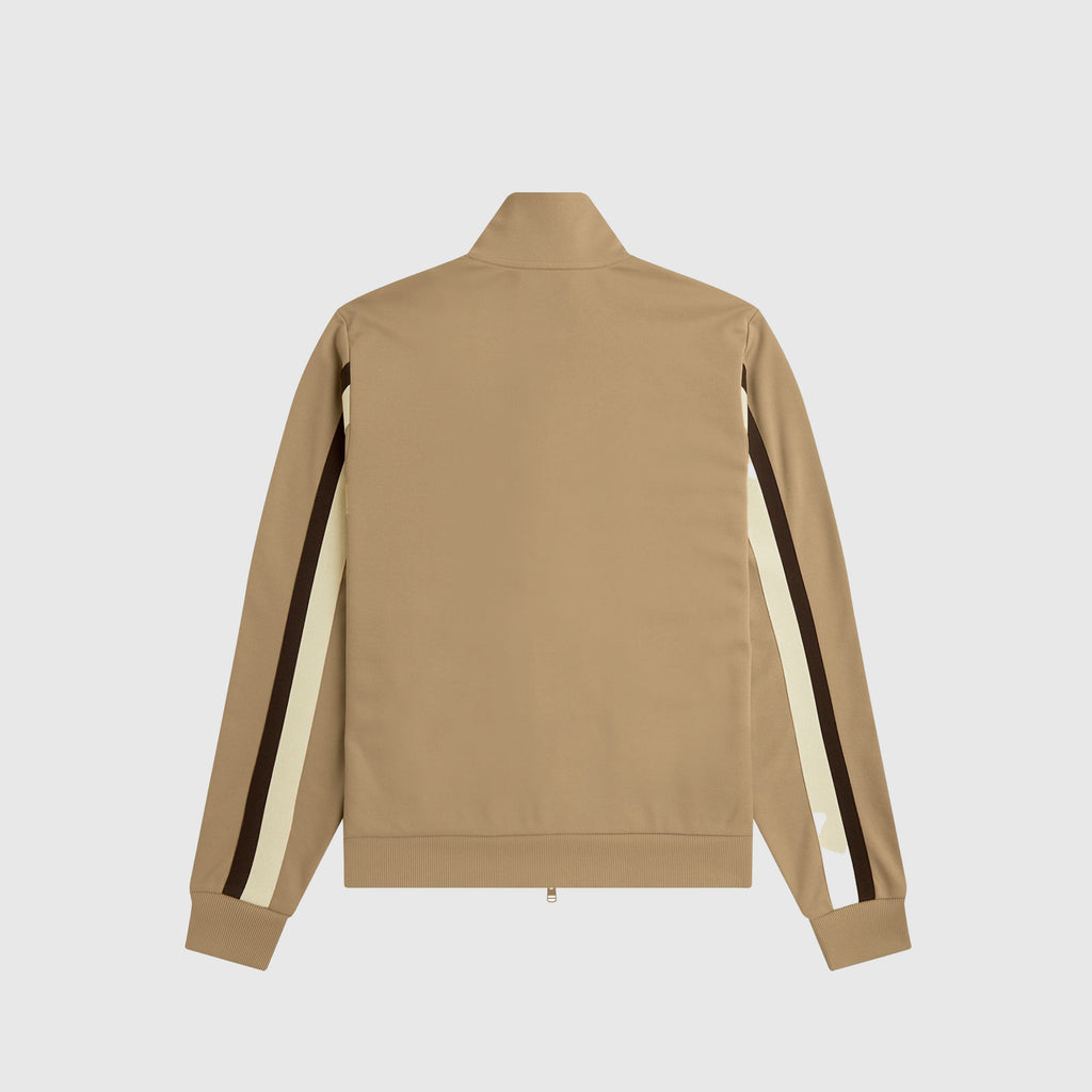 Fred Perry Tape Detail Track Jacket - Warm Stone - Back