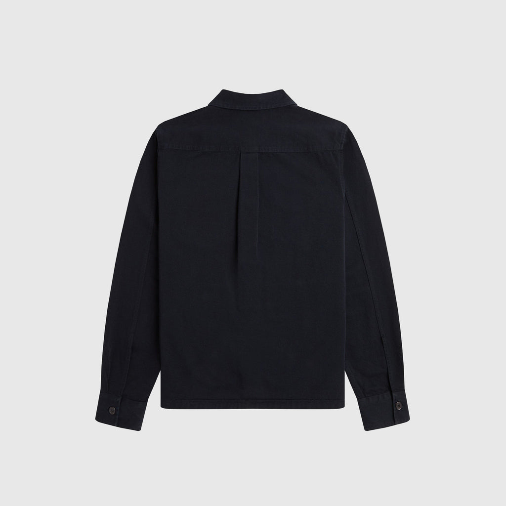 Fred Perry Twill Overshirt - Black