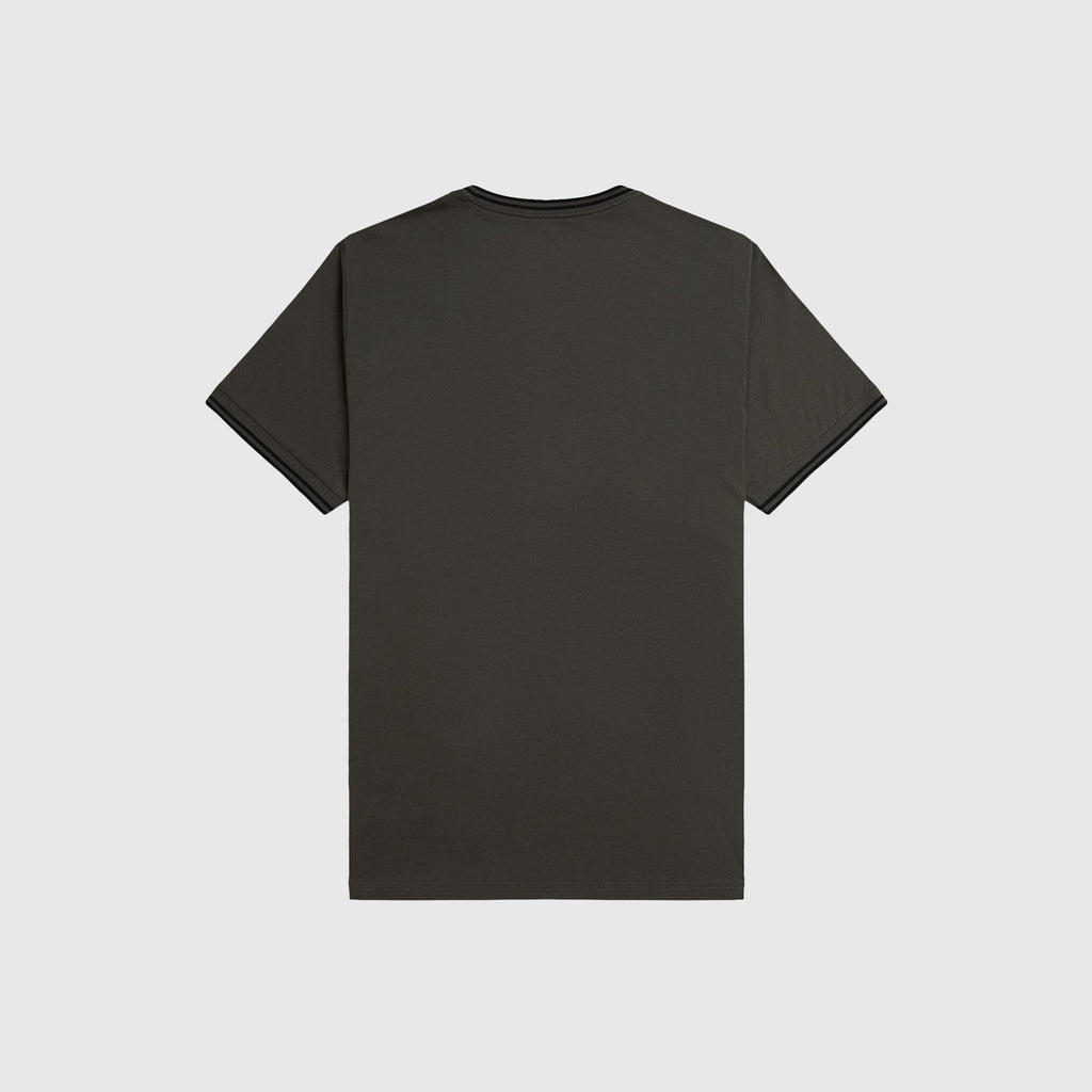 Fred Perry Twin Tipped T-shirt - Field Green / Black - Back