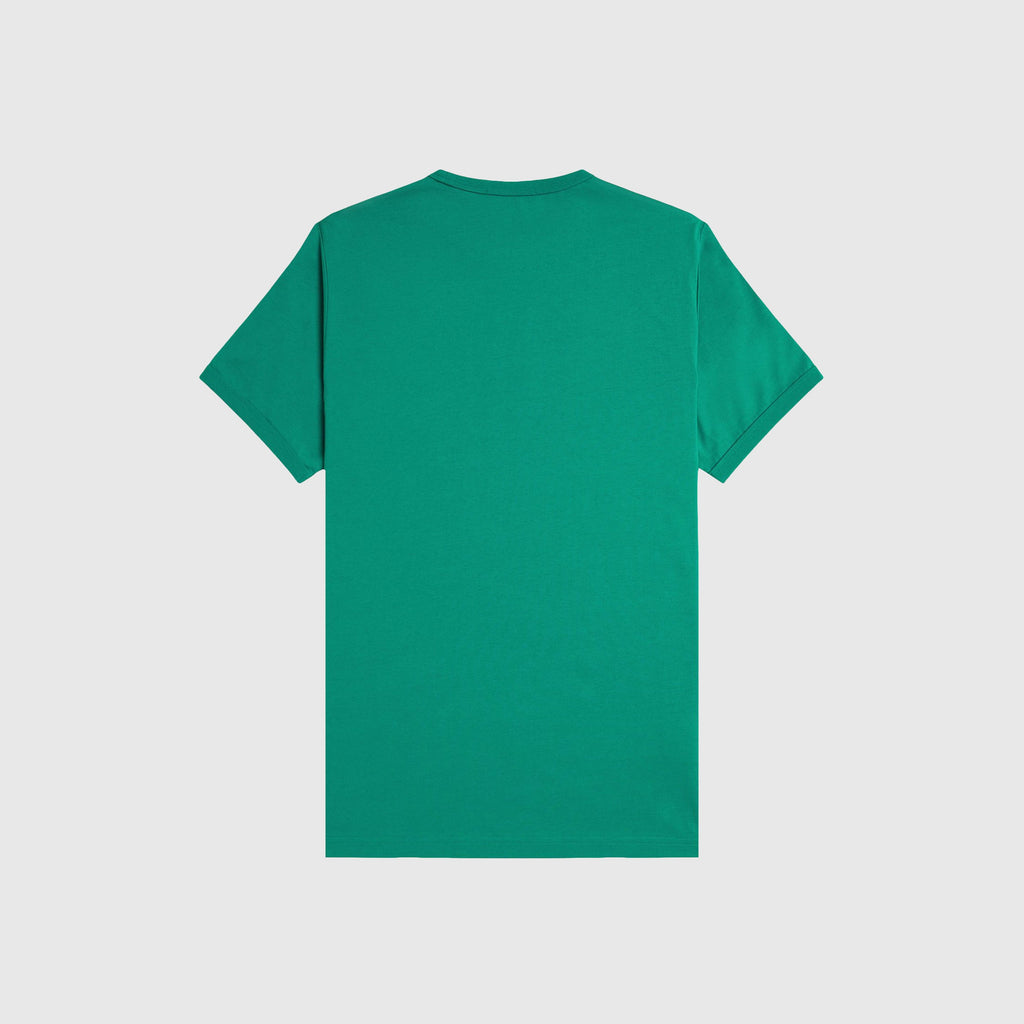 Fred Perry Ringer T-Shirt - Label Green -  Back