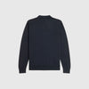 Fred Perry Vertical Stripe Knitted Shirt - Navy - Back