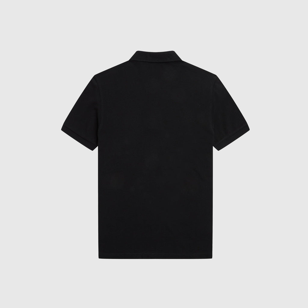 Fred Perry Plain Fred Perry Shirt - Black / Warm Stone - Back