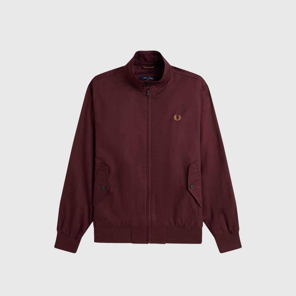 Fred Perry Classic Harrington Jacket - Oxblood - Front