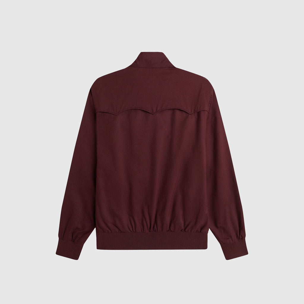 Fred Perry Classic Harrington Jacket - Oxblood - Back
