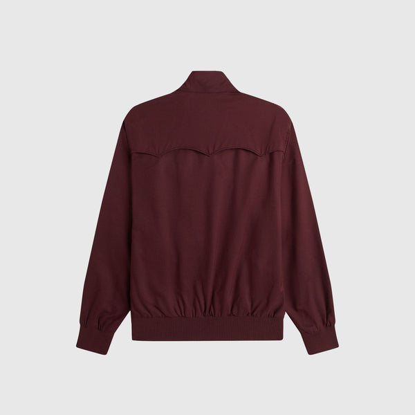 Fred Perry Classic Harrington Jacket - Oxblood - Back