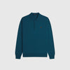 Fred Perry Classic Knitted Shirt - Dark Petrol - Front